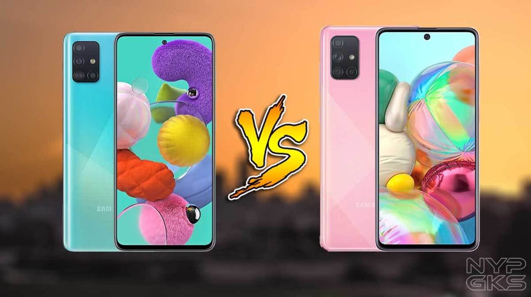 Samsung Galaxy A51 Vs Galaxy A71 Specs Comparison Noypigeeks