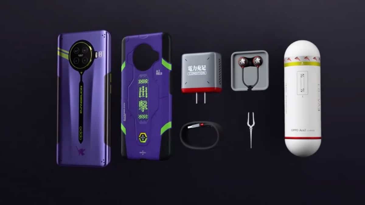 OPPO Ace2 EVA limited edition smartphone + custom watch, headset