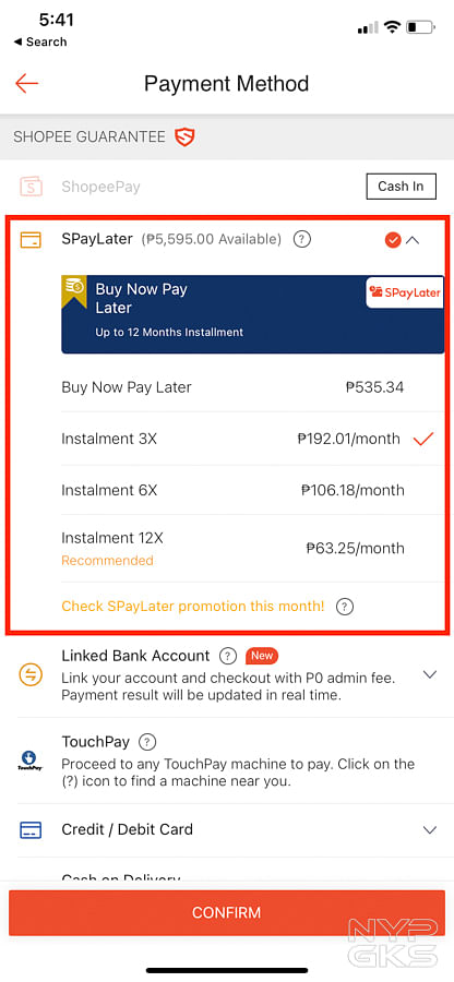 S pay later shopee