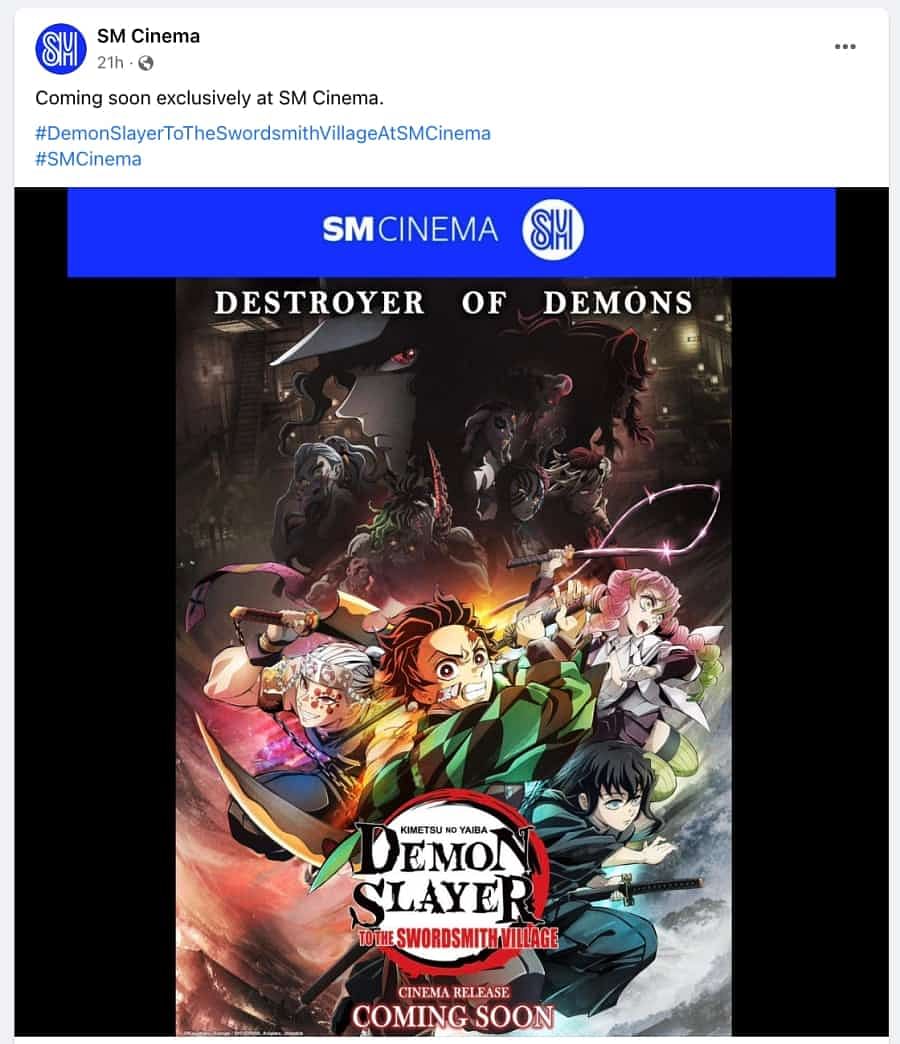 Demon Slayer: To the Swordsmith Village chega aos cinemas dia 30 de março