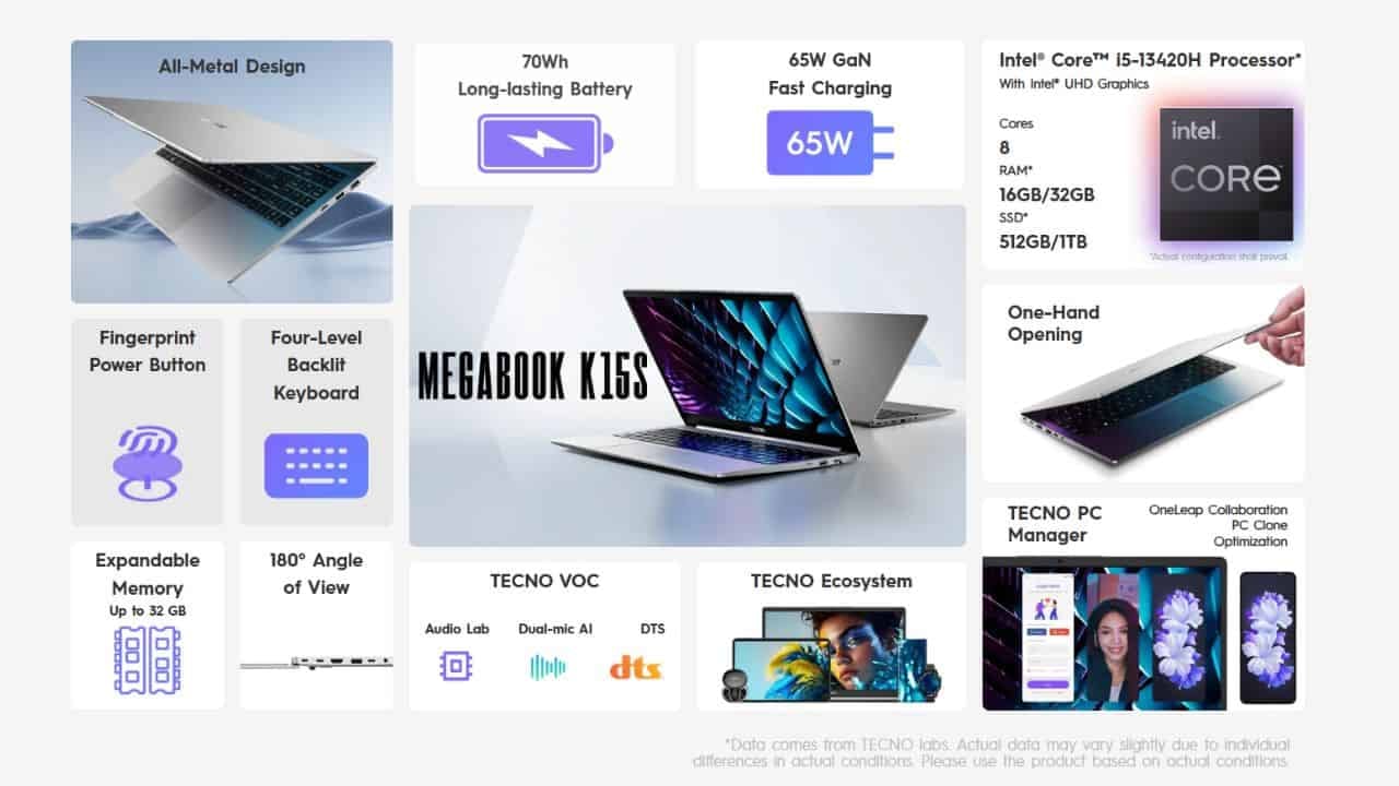 TECNO MEGABOOK K15s now in the Philippines | NoypiGeeks